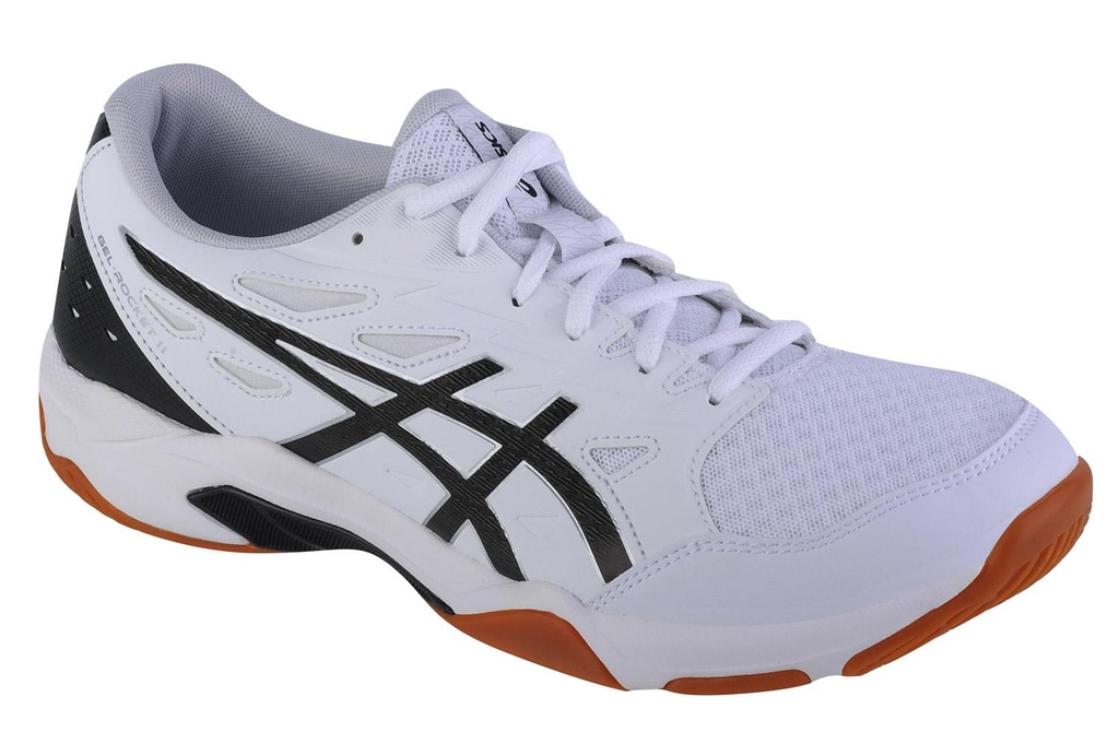 Asics Gel Rocket 11 - White / Pure Silver - Chaussure de Squash / Racquetball