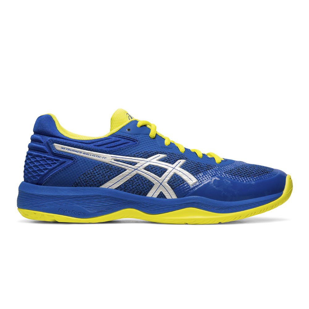 Asics Netburner Ballistic FF - Blue / Silver - Squash / Racquetball Shoe