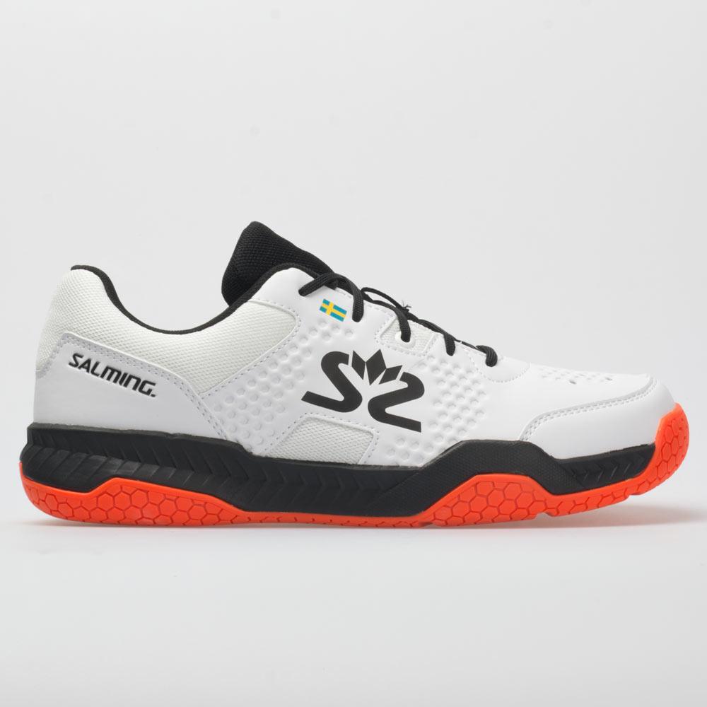 Salming Hawk - White / Black New Flamered - Squash / Racquetball Shoe
