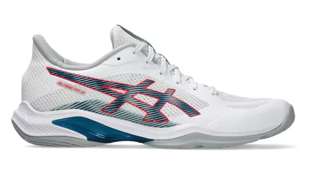 Asics Blade FF 2 2025 - White / Mako Blue - Squash / Racquetball Shoe (42)