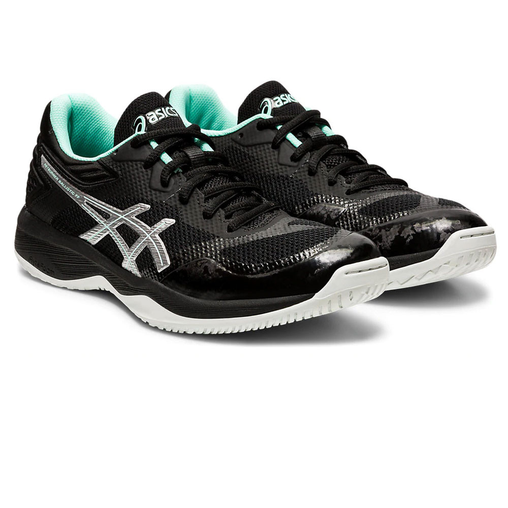 Asics Netburner Ballistic FF - Black / Pure Silver - Chaussure de Squash / Racquetball