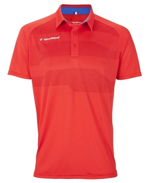 Tecnifibre F3 Ventstripe Polo Shirt - Red