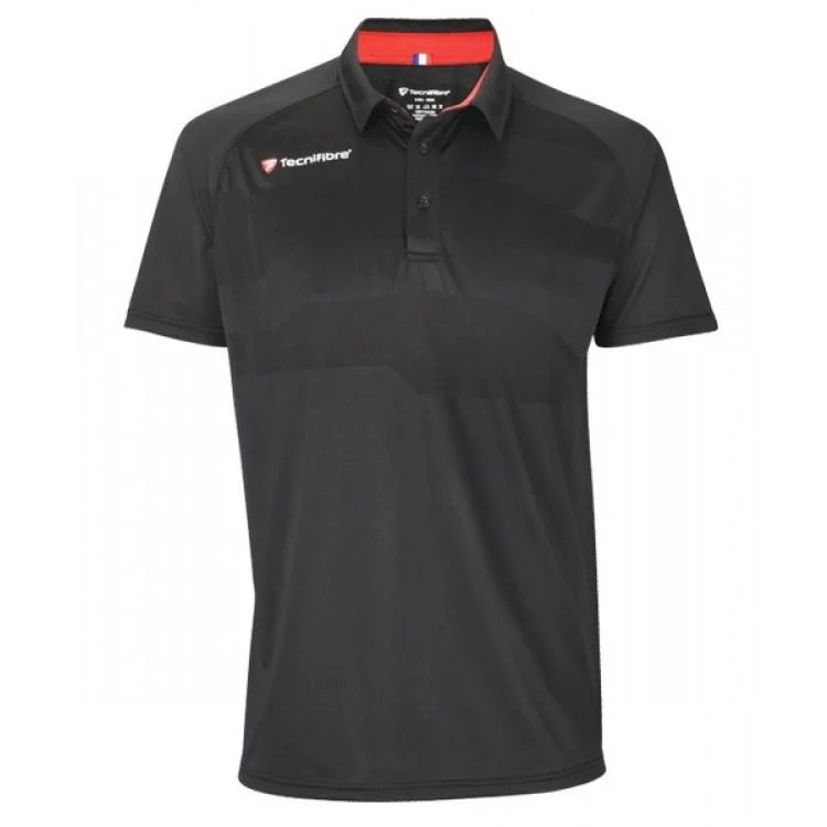 Tecnifibre F3 Ventstripe Polo Shirt - Black