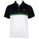 Prince Stripe Polo - Blanc / Noir / Vert