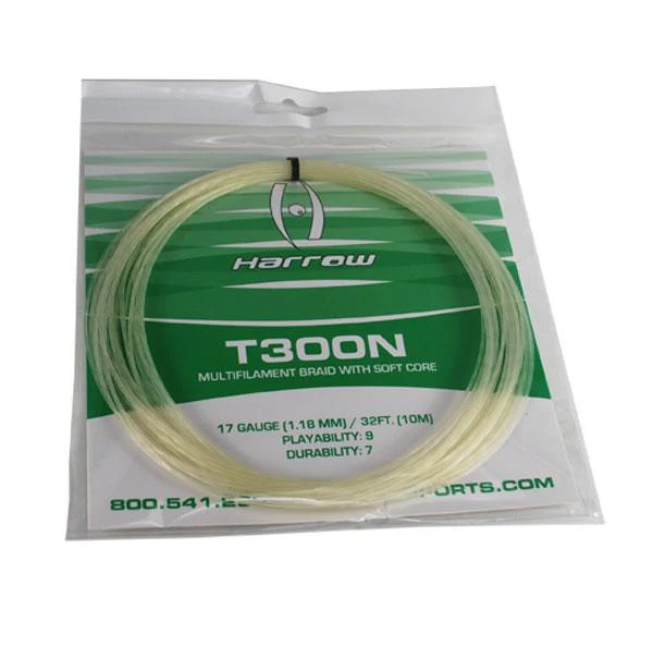 Harrow T300N - White - 10-meter Spool of Squash String (Bulk)