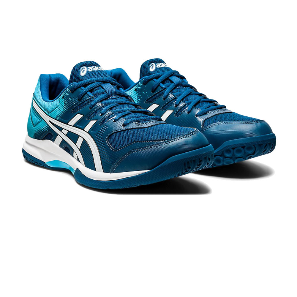 Asics Gel Rocket 9 - Glacier Grey / Mako Blue - Squash / Racquetball Shoe