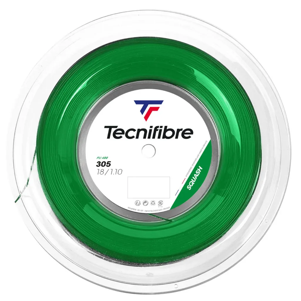 Tecnifibre 305 18/1.10mm - Vert - Bobine Cordage de Squash 200m