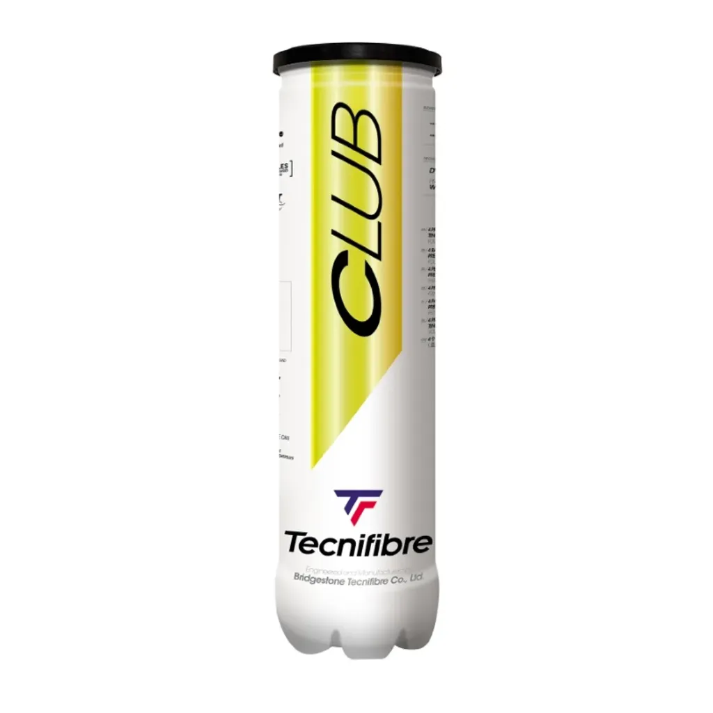 Tecnifibre Club - Tube of 4 Tennis Balls