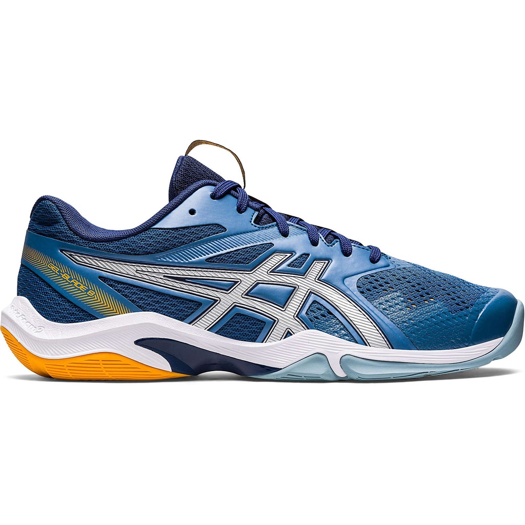Asics Gel Blade 8 - Azur / Pure Silver - Chaussure de Squash / Racquetball (42)